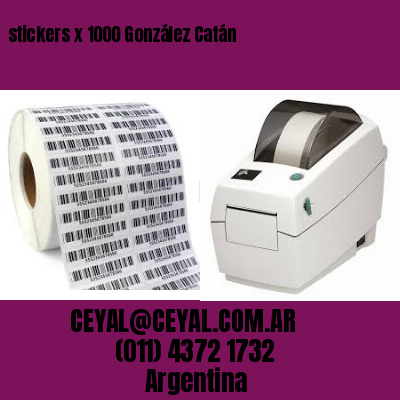 stickers x 1000 González Catán