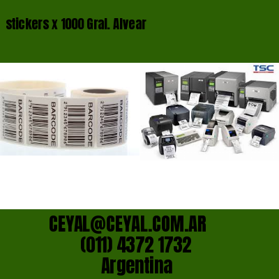 stickers x 1000 Gral. Alvear