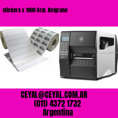 stickers x 1000 Gral. Belgrano