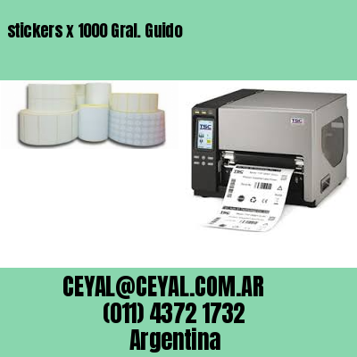 stickers x 1000 Gral. Guido