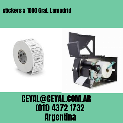 stickers x 1000 Gral. Lamadrid