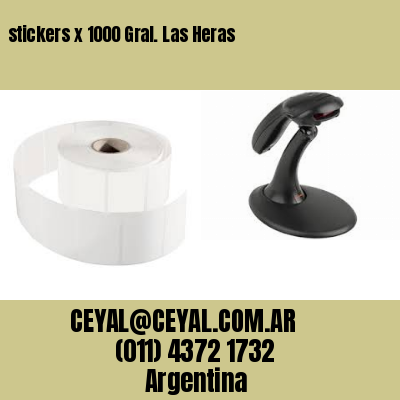 stickers x 1000 Gral. Las Heras