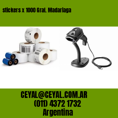 stickers x 1000 Gral. Madariaga