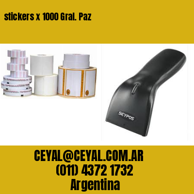stickers x 1000 Gral. Paz