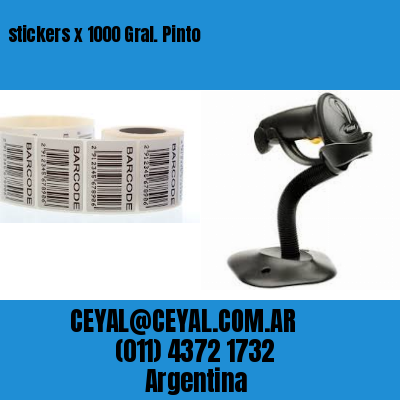 stickers x 1000 Gral. Pinto