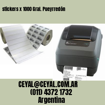 stickers x 1000 Gral. Pueyrredón