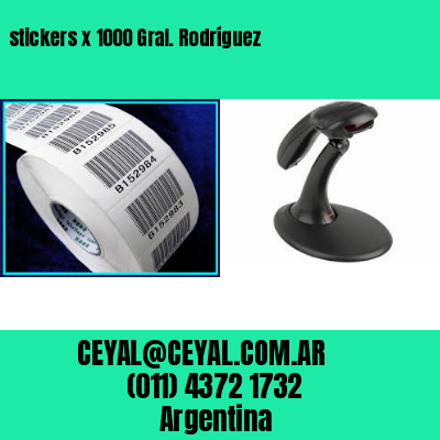 stickers x 1000 Gral. Rodríguez