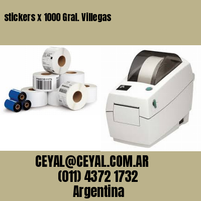 stickers x 1000 Gral. Villegas