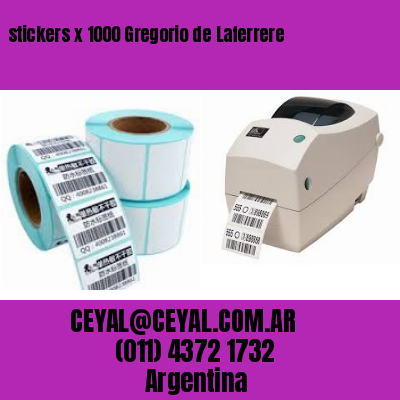 stickers x 1000 Gregorio de Laferrere