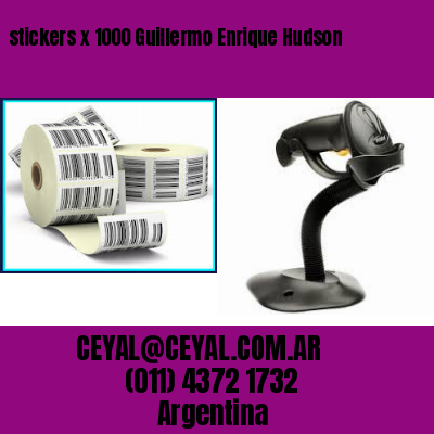 stickers x 1000 Guillermo Enrique Hudson
