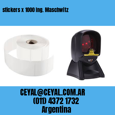 stickers x 1000 Ing. Maschwitz