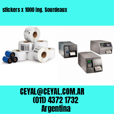 stickers x 1000 Ing. Sourdeaux