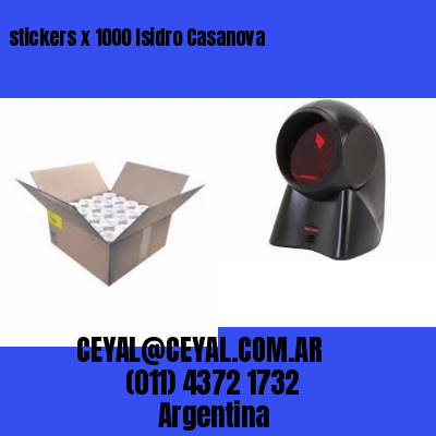 stickers x 1000 Isidro Casanova