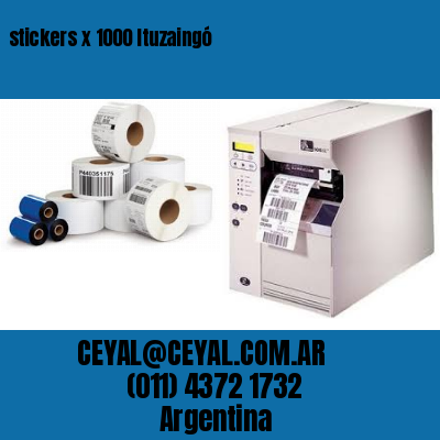 stickers x 1000 Ituzaingó