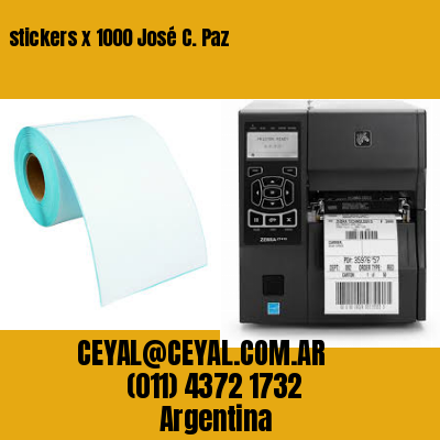 stickers x 1000 José C. Paz