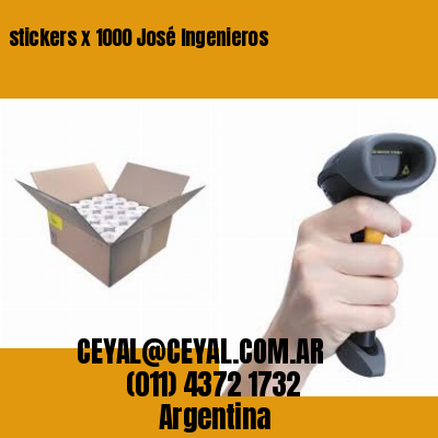 stickers x 1000 José Ingenieros