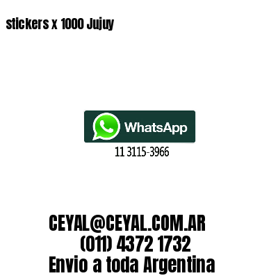 stickers x 1000 Jujuy