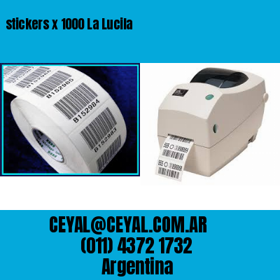 stickers x 1000 La Lucila