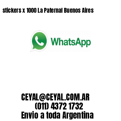 stickers x 1000 La Paternal Buenos Aires