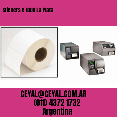stickers x 1000 La Plata