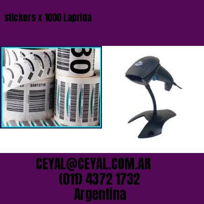 stickers x 1000 Laprida