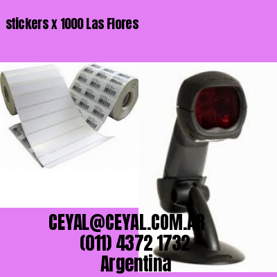 stickers x 1000 Las Flores