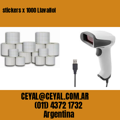 stickers x 1000 Llavallol