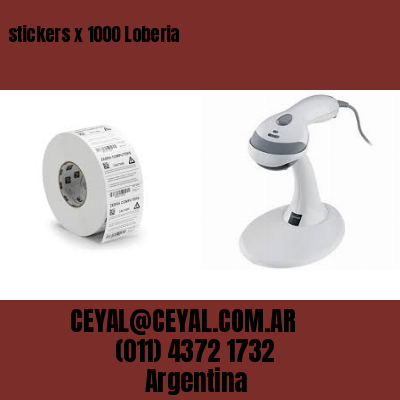 stickers x 1000 Loberia