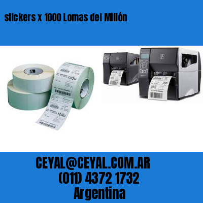 stickers x 1000 Lomas del Millón