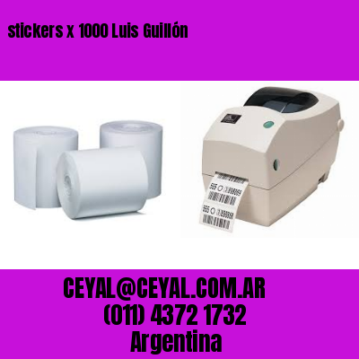 stickers x 1000 Luis Guillón