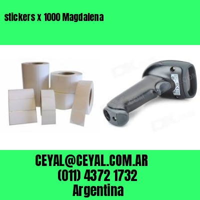 stickers x 1000 Magdalena