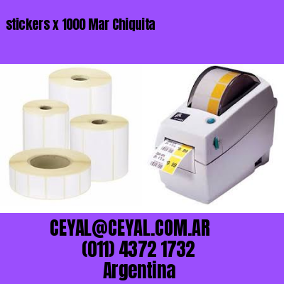 stickers x 1000 Mar Chiquita