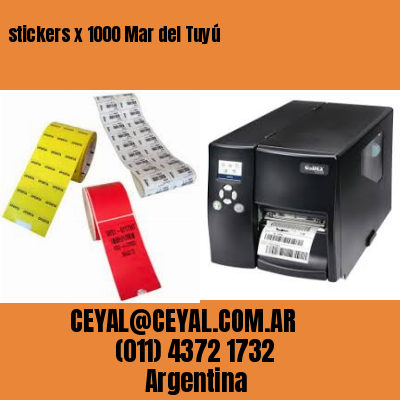 stickers x 1000 Mar del Tuyú