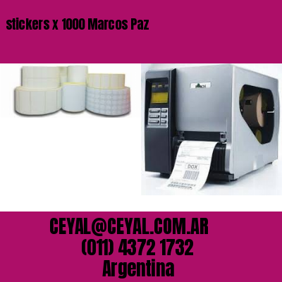 stickers x 1000 Marcos Paz