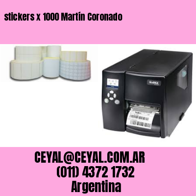 stickers x 1000 Martín Coronado