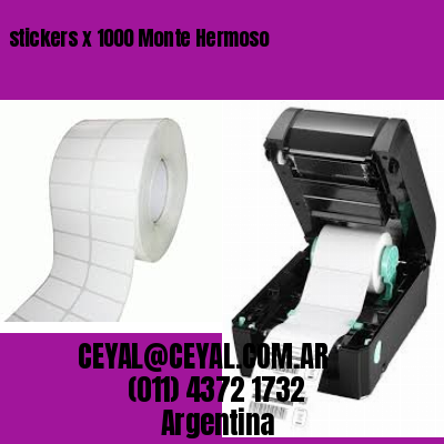 stickers x 1000 Monte Hermoso