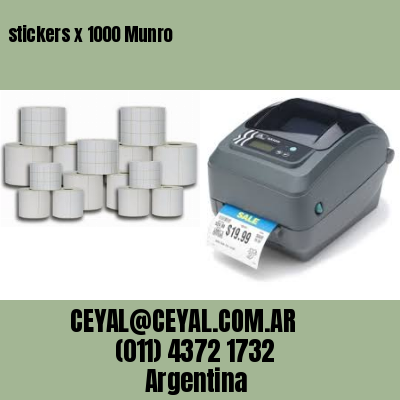 stickers x 1000 Munro