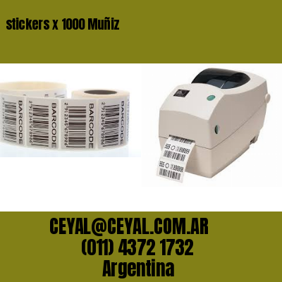 stickers x 1000 Muñiz