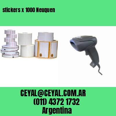 stickers x 1000 Neuquen