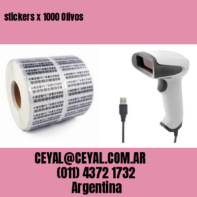 stickers x 1000 Olivos
