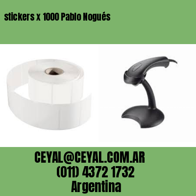 stickers x 1000 Pablo Nogués