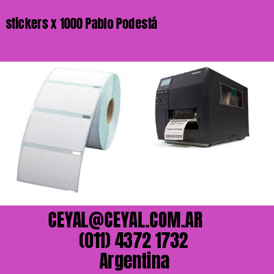 stickers x 1000 Pablo Podestá