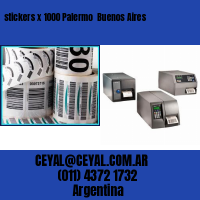 stickers x 1000 Palermo  Buenos Aires