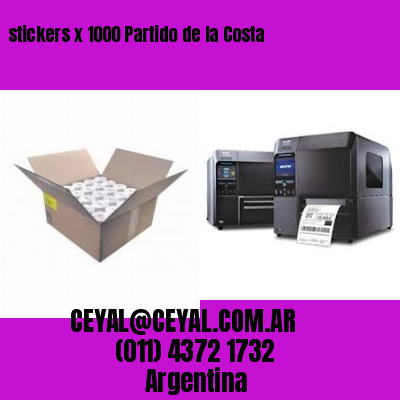stickers x 1000 Partido de la Costa
