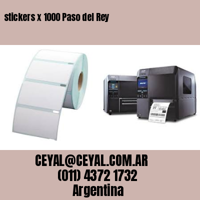 stickers x 1000 Paso del Rey