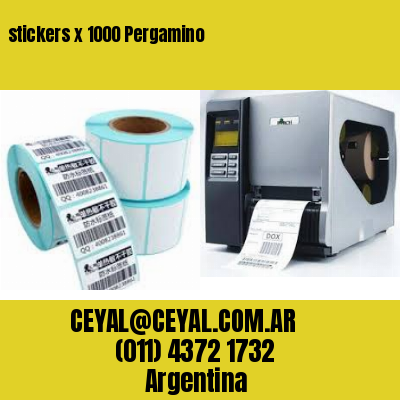 stickers x 1000 Pergamino