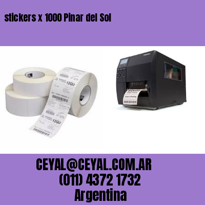 stickers x 1000 Pinar del Sol