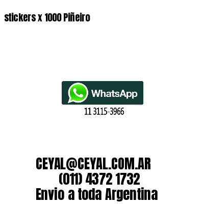 stickers x 1000 Piñeiro