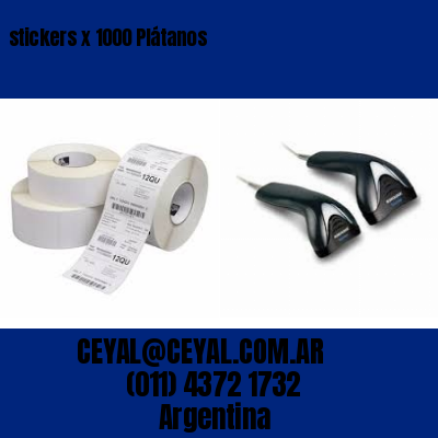 stickers x 1000 Plátanos