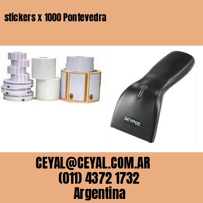 stickers x 1000 Pontevedra